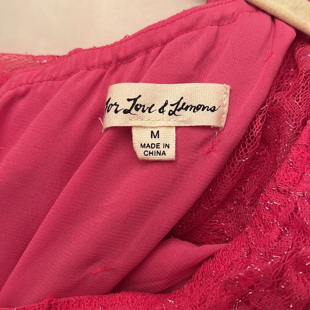 For love & lemons one shoulder mini dress - Picture 3 of 5